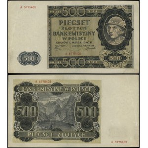 Poland, 500 zloty, 1.03.1940