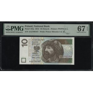 Polska, 10 złotych, 5.01.2012