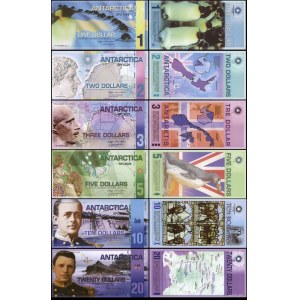 Antarktyda, zestaw 6 banknotów, 2008-2011