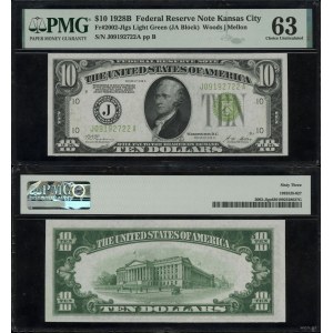 Spojené státy americké (USA), 10 dolarů, 1928 B