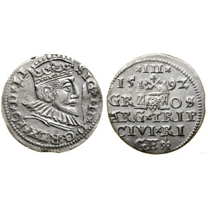 Polsko, trojak, 1592, Riga