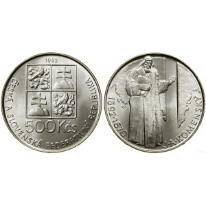 Czechosłowacja, 500 koron, 1992, Kremnica