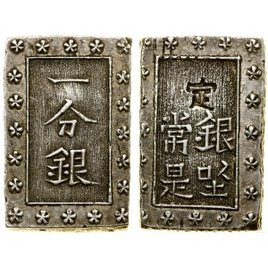 Japan, 1 Bu silver (Ichibu Gin), no date (1859-1868)
