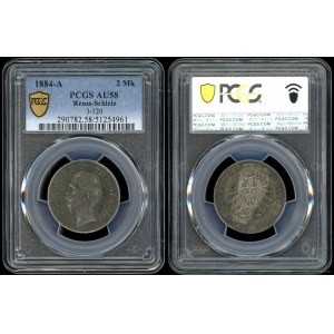Germany, 2 marks, 1884 A, Berlin