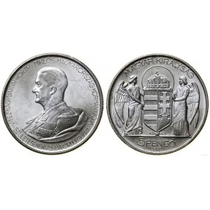 Węgry, 5 pengö, 1943 BP, Budapeszt