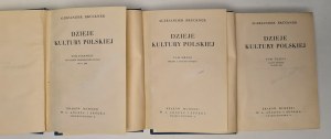 Bruckner Aleksander - History of Polish culture Volume I-III Wyd.1931