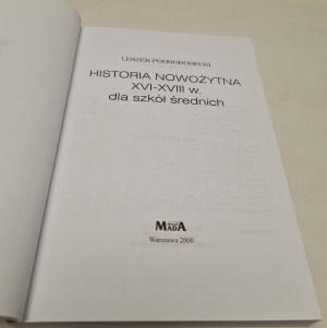 PODHORODECKI Leszek - MODERN HISTORY XVI-XVII C. FOR HIGH SCHOOLS