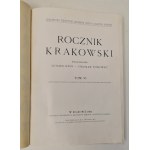 Rocznik krakowski tom VI Wyd. 1904 Ilustracje Piekna Oprawa