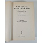 SMALL DICTIONARY OF ANTI-CULTURE edited by Lidia Winniczuk ed.1976