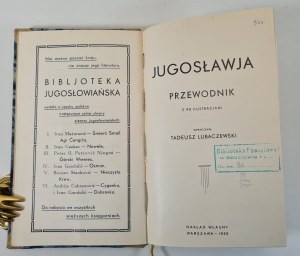 LUBACZEWSKI Tadeusz - Yugoslavia. Guide, wyd.1935