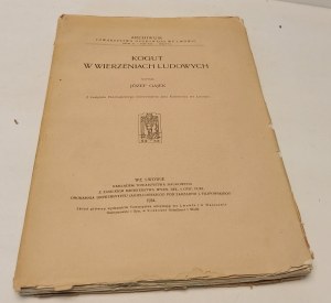 GAJEK Jozef - KOGUT W W wiaryZENI LUDOWY Wyd.1934