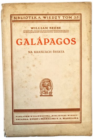 BEEBE William - GALÁPAGOS, wym. 1936