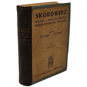 BŁAŻYŃSKI J., MAJEWSKI J. - SKOROWIDZ WŁADZ I MIEJSCOWOŚCI RZECZYPOSPOLITEJ POLSKIEJ [1923]