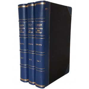 KORZON Tadeusz - DOLA I NIEDOLA JANA SOBIESKIEGO Tom I-III Kraków 1898 Rozkładane tablice