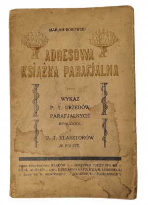 BOROWSKI Marian - ADRESOWA KSIĄŻKA PARAFIALNA Wyd. 1932