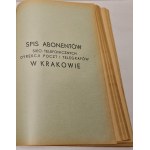 SPIS ABONENTÓW SIECI TELEFONICZNYCH PAŃSTWOWYCH I KONCESJONOWANYCH W POLSCE (Z WYJĄTKIEM M.ST. WARSZAWY) Wyd. 1939