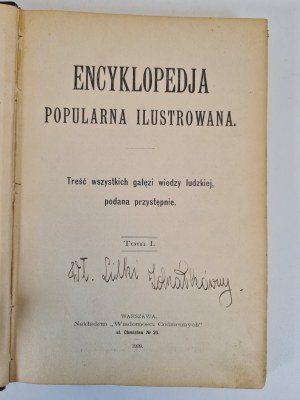 ILLUSTRATED POPULAR ENCYCLOPEDIA - 4 volumes (complete), ed. 1909-1912