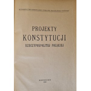 PROJET DE CONSTITUTION DE LA RÉPUBLIQUE DE POLOGNE Wyd. 1920