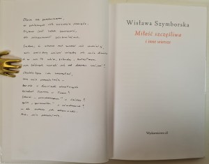 SZYMBORSKA Wisława - MIŁOŚĆ SZCZĘŚLIWA I INNE WIERSZE