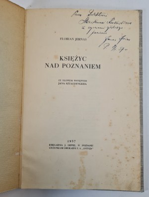 JERNAS Florian - Moon over Poznań dedication by the author . With a foreword by Jan Sztaudynger. Published 1937