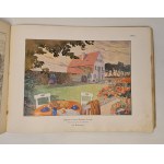 Hausgärten. Skizzen und Entwürfe aus dem Wettbewerb der Woche. [Dom i ogród Szkice i projekty z tygodniowego konkursu] Wyd.1908 BARWNE ILUSTRACJE