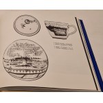 KOWECKA, ŁOSOSIOWIE, WINOGRADOW - POLSKA PORCELANA Barwne ilustracje