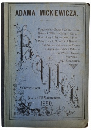 MICKWIECZ Adam - BAJKI, ed. 1890