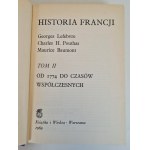 HISTORIA FRANCJI - praca zbiorowa. TOM I Od początku dziejów do roku 1774, TOM II Od 1774 do czasów współczesnych. Wyd.1969
