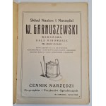 1934 CENÍK NÁŘADÍ W. GARNUSZEWSKÉHO Zahradnické nástroje a přístroje ve Varšavě