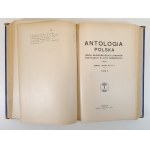 ANTOLOGIA POLSKA Tom I-II. Zbiór najpiękniejszych utworów poetyckich w XXVII Rozdziałach