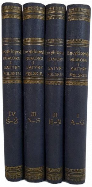 ORŁOWSKI Antoni KROGULEC - ENCYKLOPEDJA HUMORU I SATYRY POLSKIEJ tom 1-4, wyd.1914