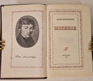 MICKIEWICZ Adam - WIERSZE Wyd. Czytelnik 1976 kožená vazba