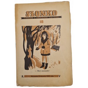 SŁONKO Tygodnik z obrazkami dla dzieci rok V numer 18