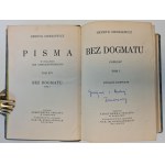 SIENKIEWICZ Henryk - BEZ DOGMATU Tom I-III Powieść