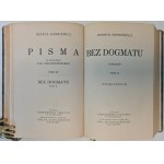 SIENKIEWICZ Henryk - BEZ DOGMATU Tom I-III Powieść