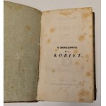 [Hoffmanowa Klementyna] - O moralności dla kobiet przez autorkę pamiątki po dobrej matce, Kraków 1841