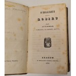[Hoffmanowa Klementyna] - O moralności dla kobiet przez autorkę pamiątki po dobrej matce, Kraków 1841