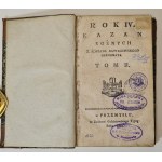 Kawalewski Konrad - Rok IV Kazań Rożnych (...) reformata. T. 2. Przemyśl 1826