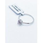 Sterling silver ring with kunzite, certified by RocksTv
