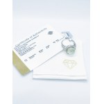 Anello in argento con prasiolite Chantilly Cut, certificato da RocksTV