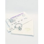 Silver ring with topaz, certified by RocksTV