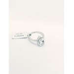 Silver ring with topaz, certified by RocksTV