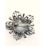 Brooch flower metalwork, 1970s