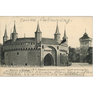 Cracovie - Rotonde de la porte Florian, vers 1900.