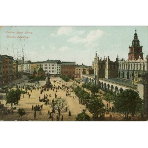 Krakow - Main Square, 1910.