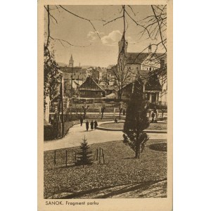 Sanok - A fragment of the park, 1940.