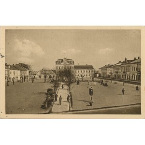 Jaslo - Market square with town hall, 1940.