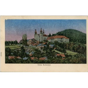 Kalwaria Zebrzydowska - General view, metallized card, ca. 1905.