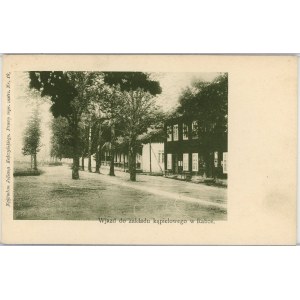 Rabka - Entrance to the bathing establishment, ca. 1900.