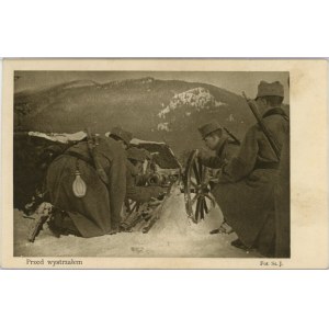 Przed wystrzałem, ok. 1915.